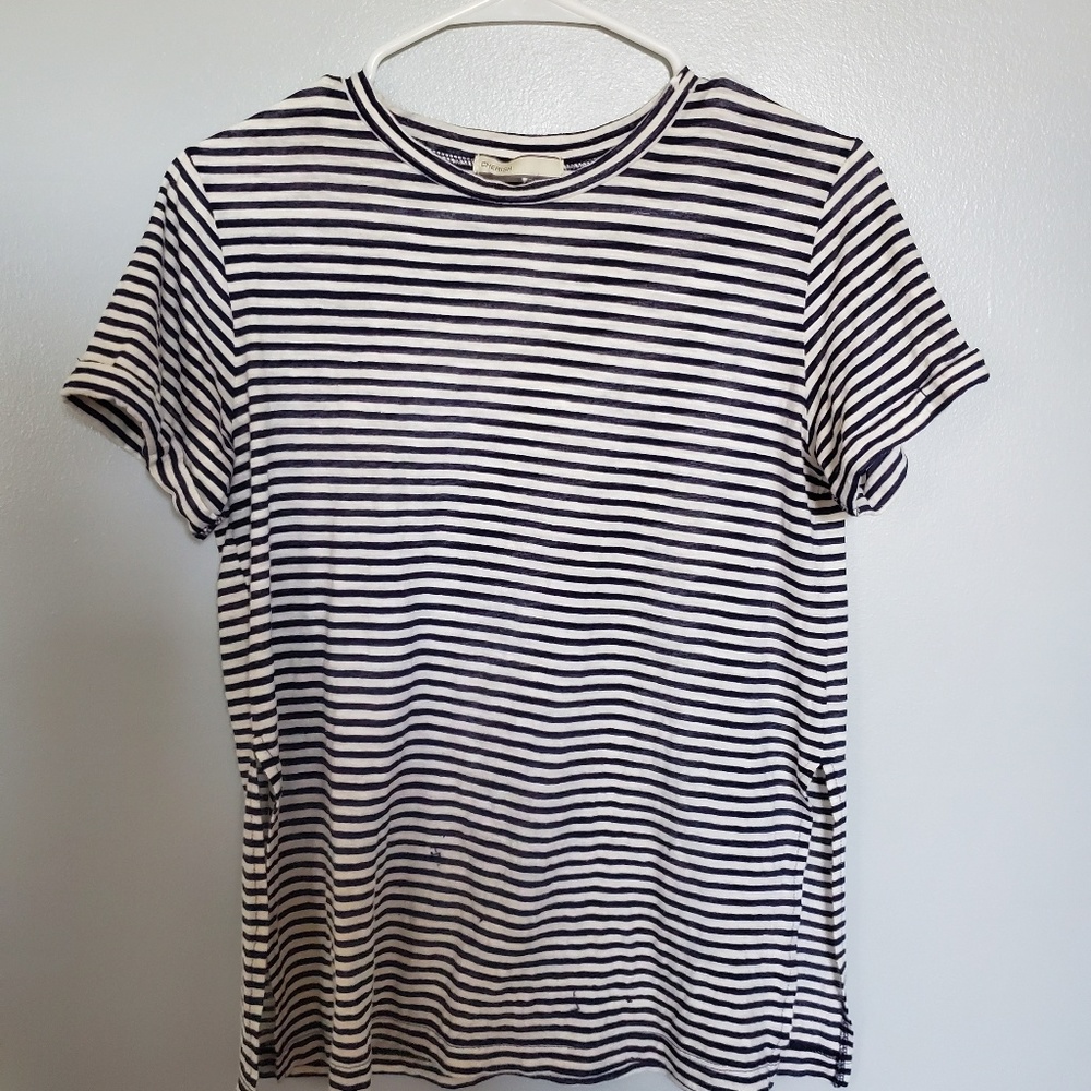 Urban Outfitters Split Side Striped Tee